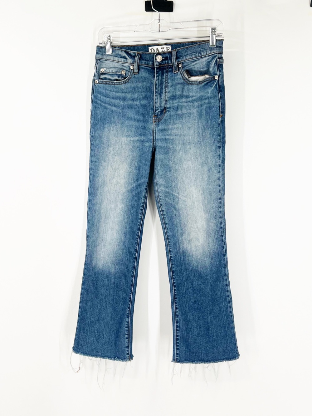 Daze Denim Shy Girl High Waist Crop Flare Jeans